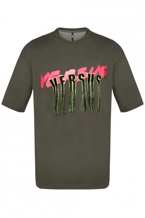 T-shirt with hanging threads, zdjęcie 1 T-shirt with hanging threads od Versace Versus